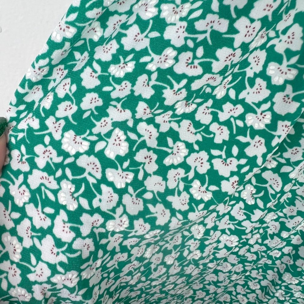 NWOT Stitch Fix Kaileigh Tasha Knit Dress Sleeveless Floral Green Size Small S - Picture 5 of 12